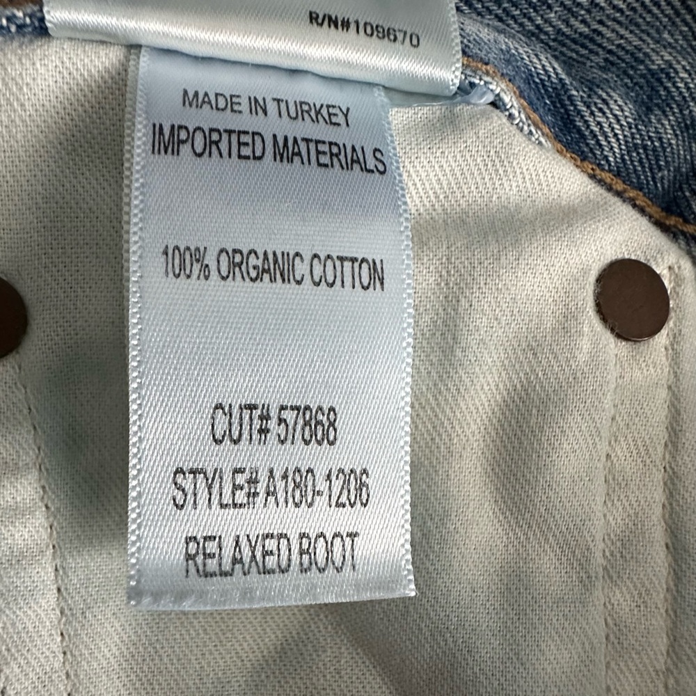 Agolde Light Blue Mid Rise Relaxed Bootcut Jeans - Size 27x29 - EUC - Picture 4 of 5